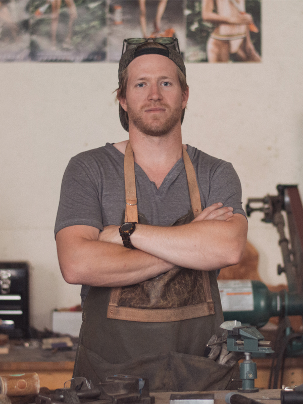 portrait of fred in his studio